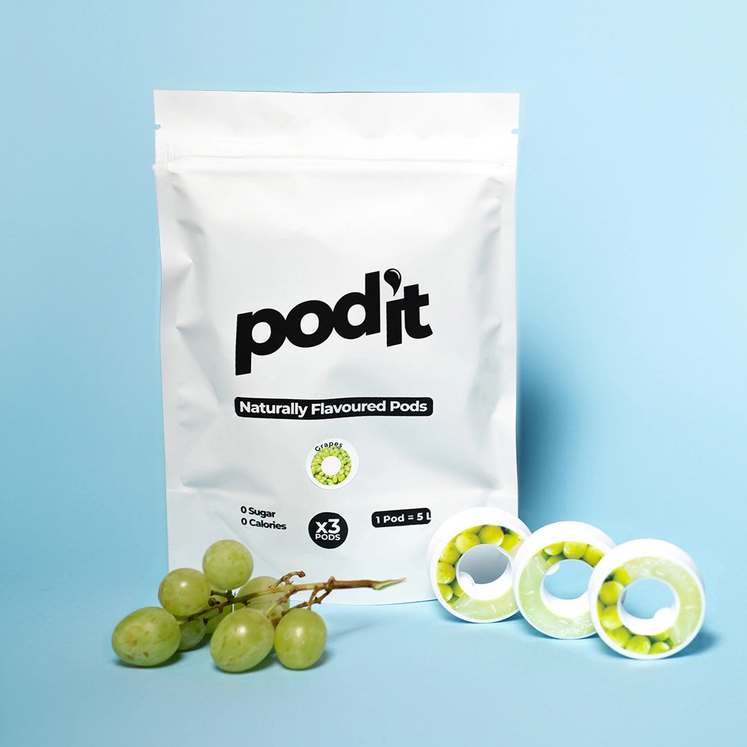 grapes flavor pods with grape fruit