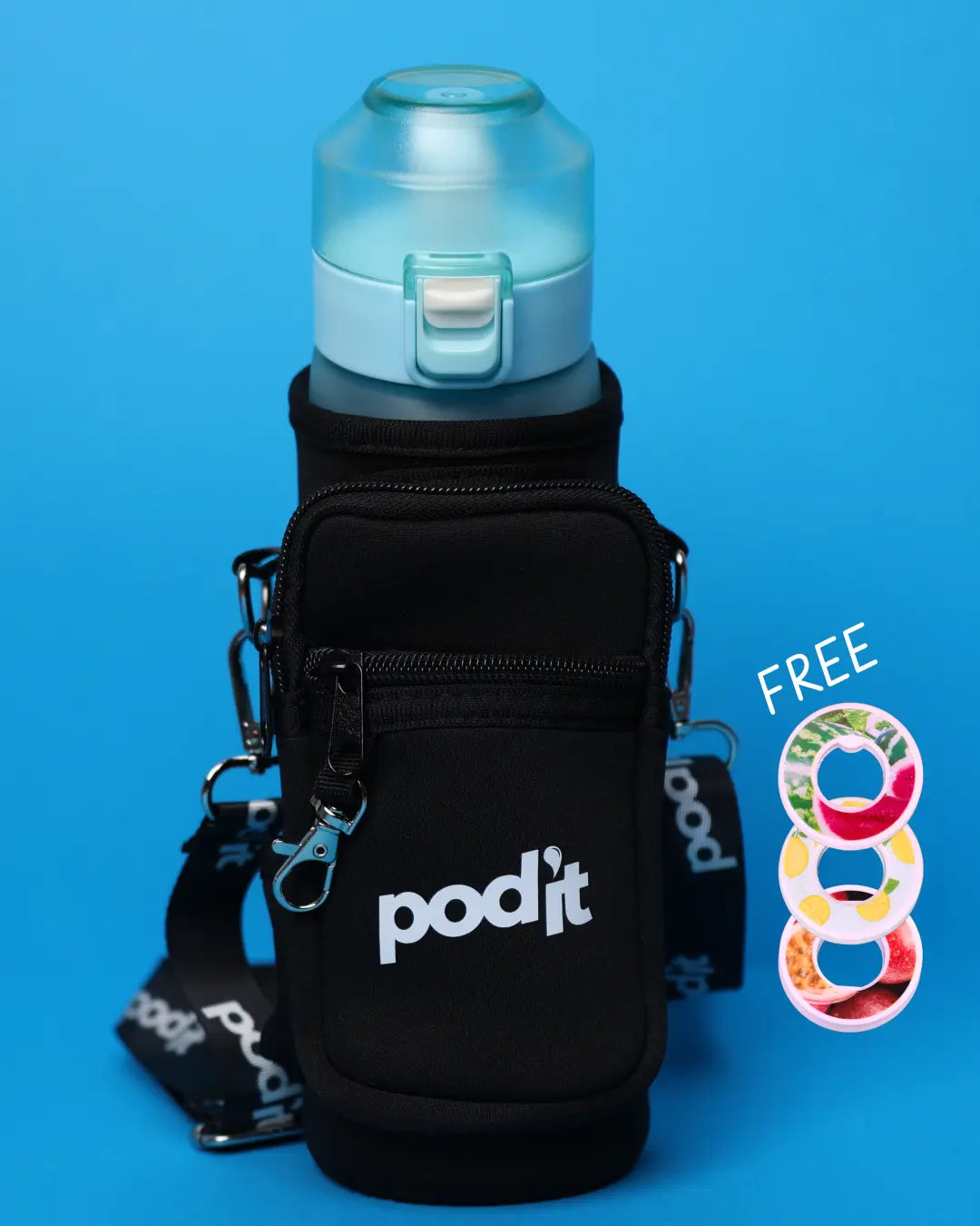 Podit Frozen Blue Flavored Water Bottle Bundle