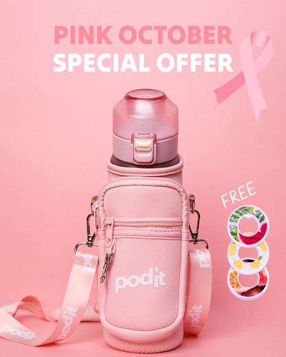 Podit Frozen Pink Flavored Water Bottle (Pink October Bundle Offer)