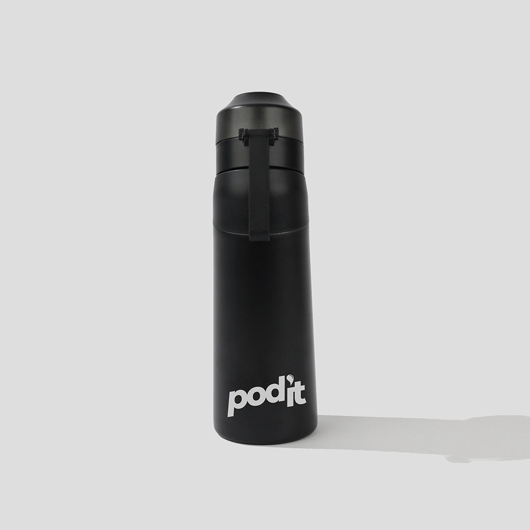 Podit_Stainless_black_flavored_water_bottle