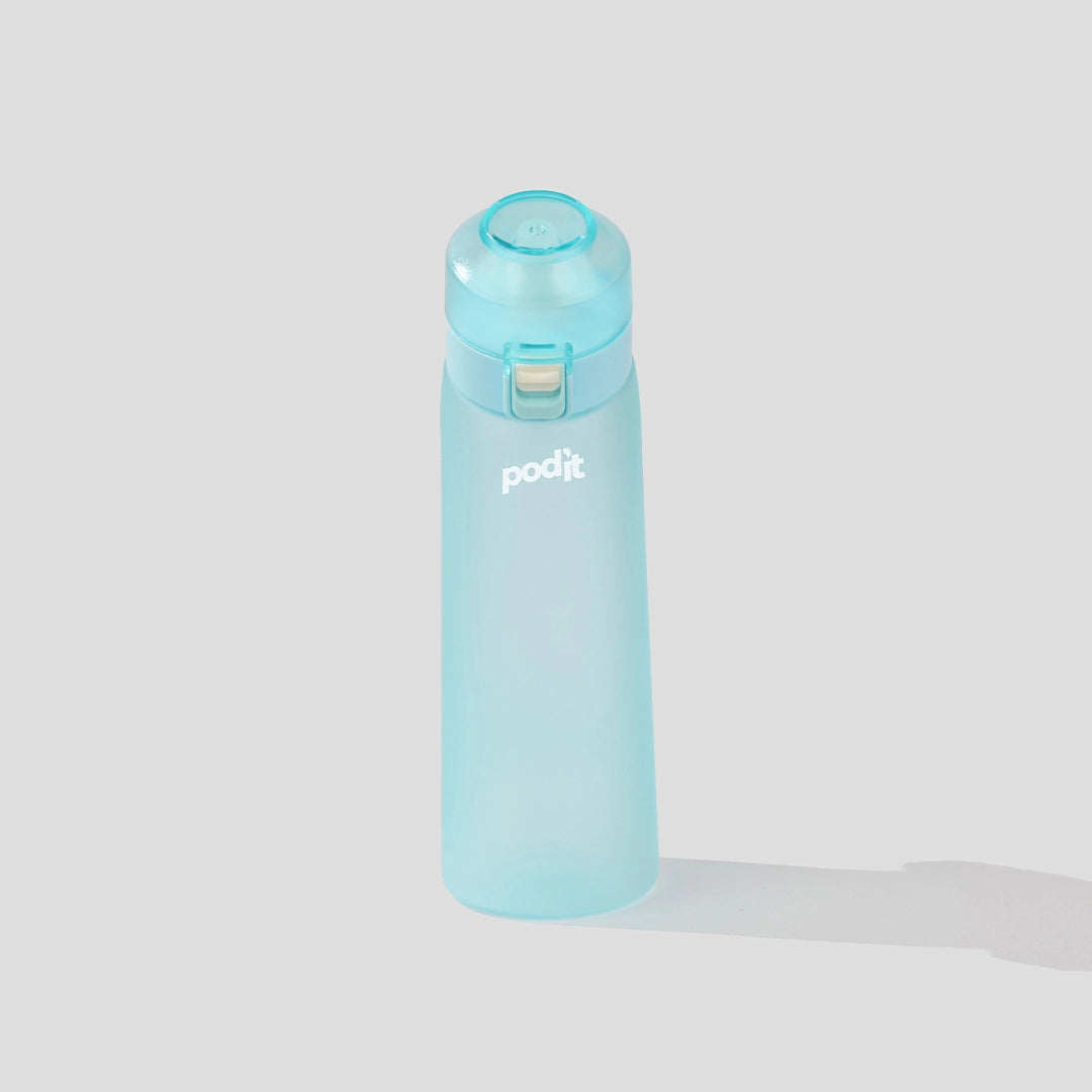 Podit_Tritan_Plastic_Blue_flavored_water_bottle_front