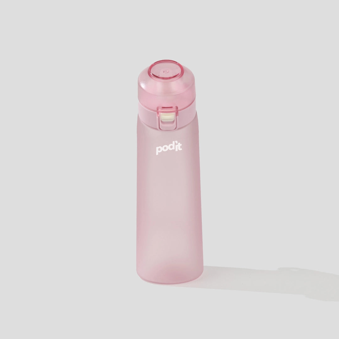 Podit_Tritan_Plastic_Pink_flavored_water_bottle_front