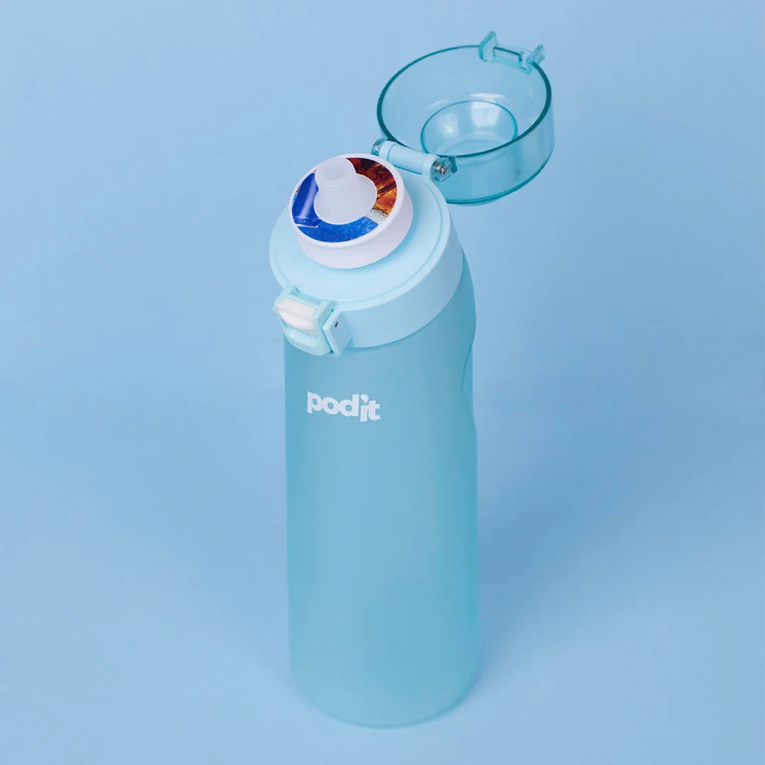 podit iced blue water bottle, 650ml (Flavored Water Bottle)